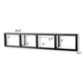 You Have Space Wall Mount 34 Inch Media Storage Rack ideal for living rooms and study areas
