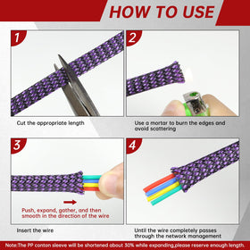 YOUBO sleeve ideal for office equipment and low-voltage wiring.