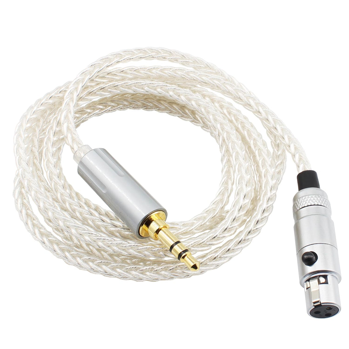 Youkamoo 8-core silver plated copper cable enhances high frequency detail and clarity.