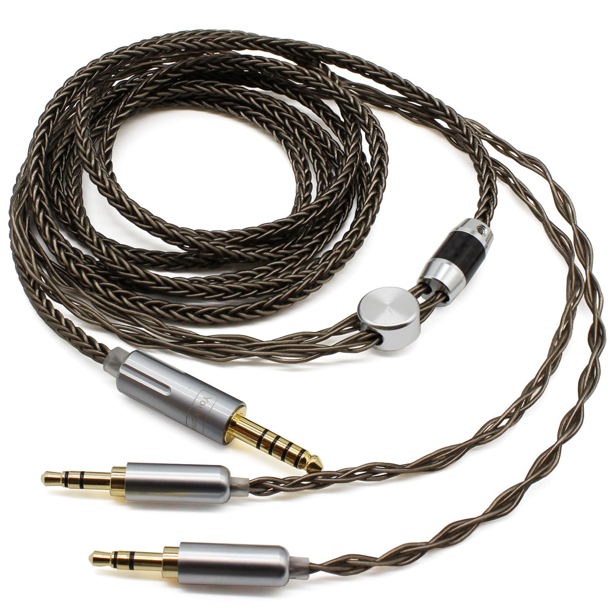 Youkamoo 8-core silver-plated wires closeup for detailed highs