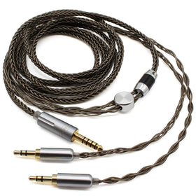 Youkamoo 8-core silver-plated wires closeup for detailed highs