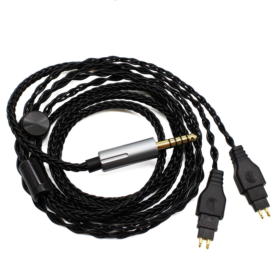 Youkamoo balance cable with Sennheiser HD600 connector delivering crisp, detailed high-end audio.