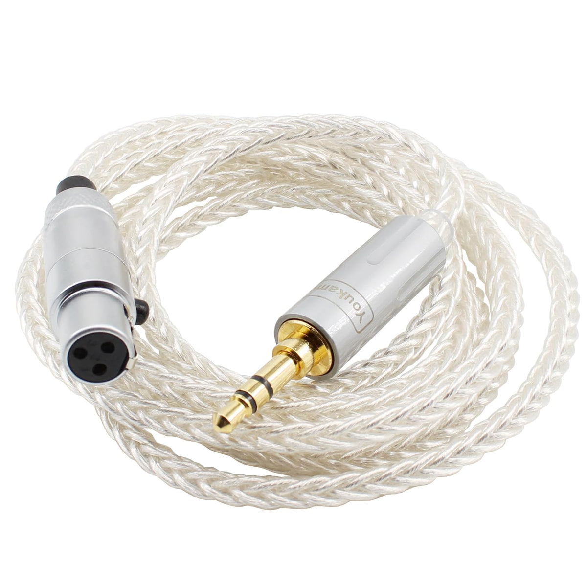 Youkamoo replacement audio upgrade cable for AKG K240 headphones delivers clean, secure mini-XLR connection.