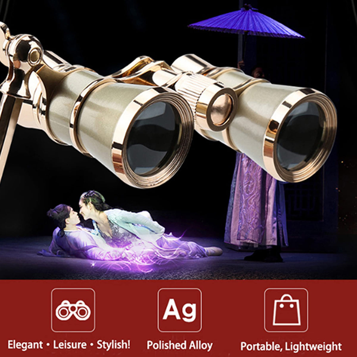 Yourelexit open lenses top view showing optics clarity for closer stage detail