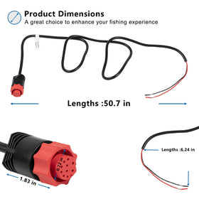 yourour 3-foot power cable keeps boats running during long trips.