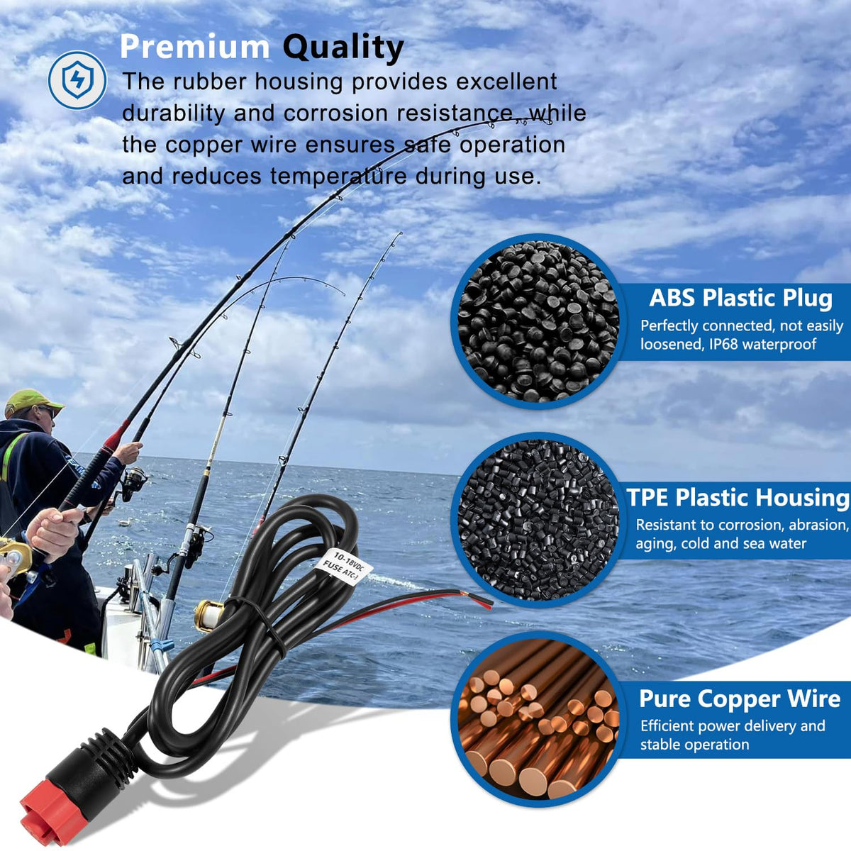 yourour 3ft replacement cord quickly restores power to hook and mark devices.
