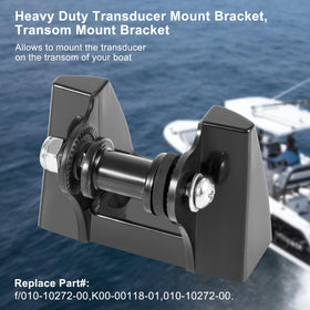 Yourour transom mount bracket for Garmin Fishfinder aligns the transducer for clearer readings