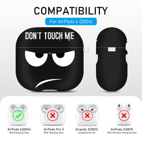 Youtec AirPods 4 case supports wireless and wired charging with visible LED.