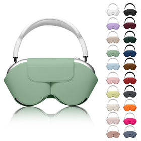Youtec AirPods Max Case grass green front view protects against scratches.