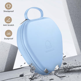 Youtec AirPods Max Case Light Blue double zip design for smooth opening