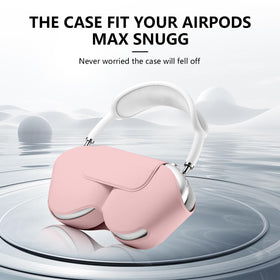 Youtec AirPods Max case pink with anti-scratch and dust protection.