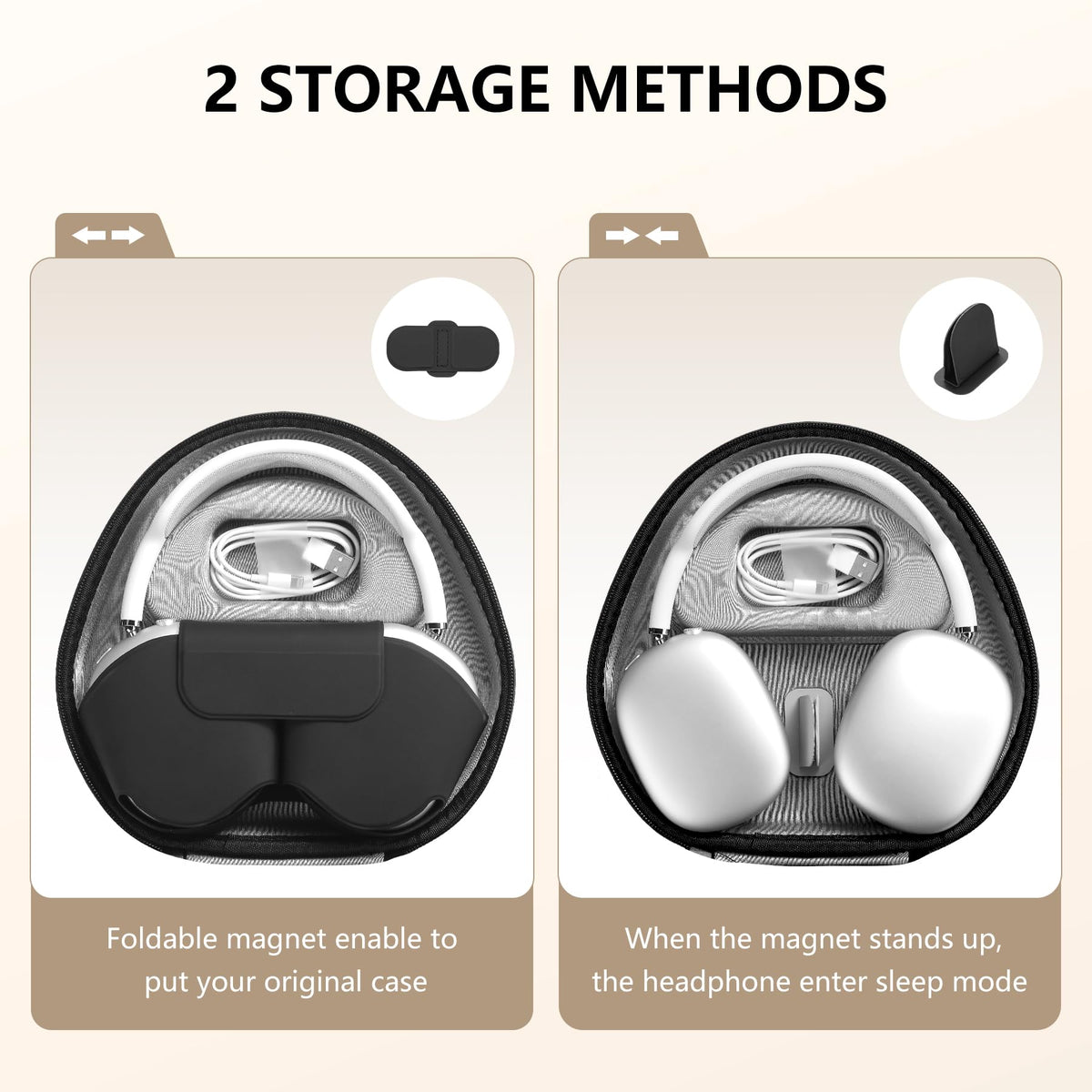 Youtec AirPods Max hard shell guard against knocks and moisture