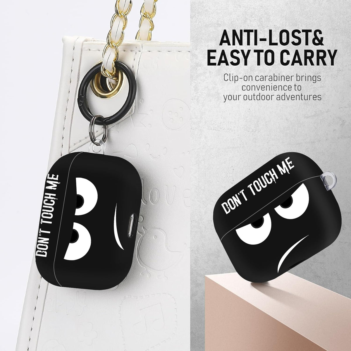 Youtec AirPods Pro 3 case with lanyard close-up for secure carry