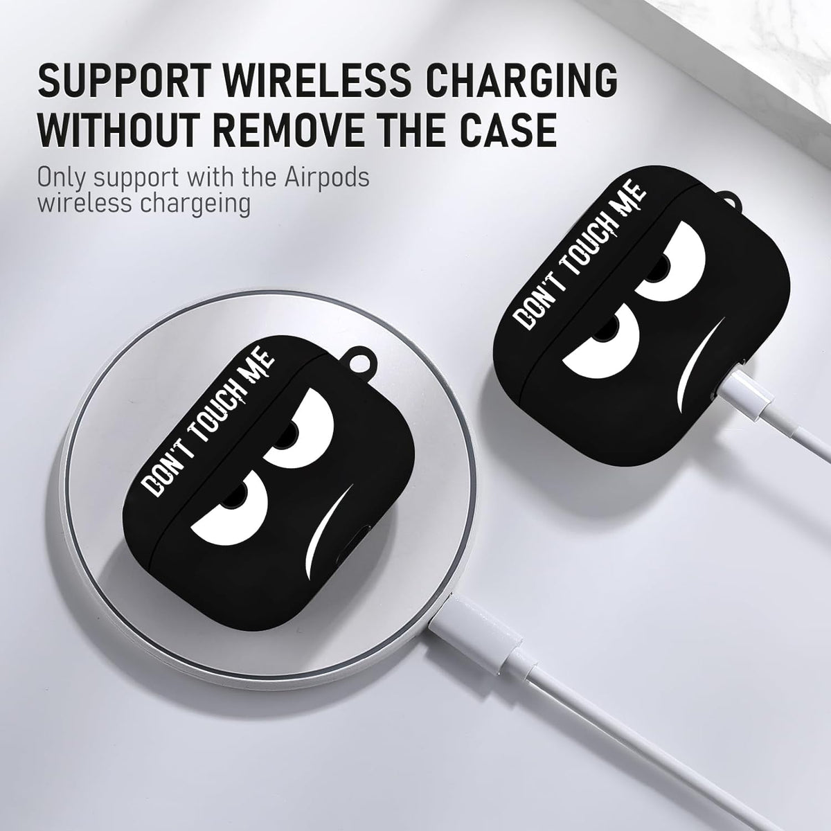Youtec AirPods Pro 3 case charging access with wired and wireless
