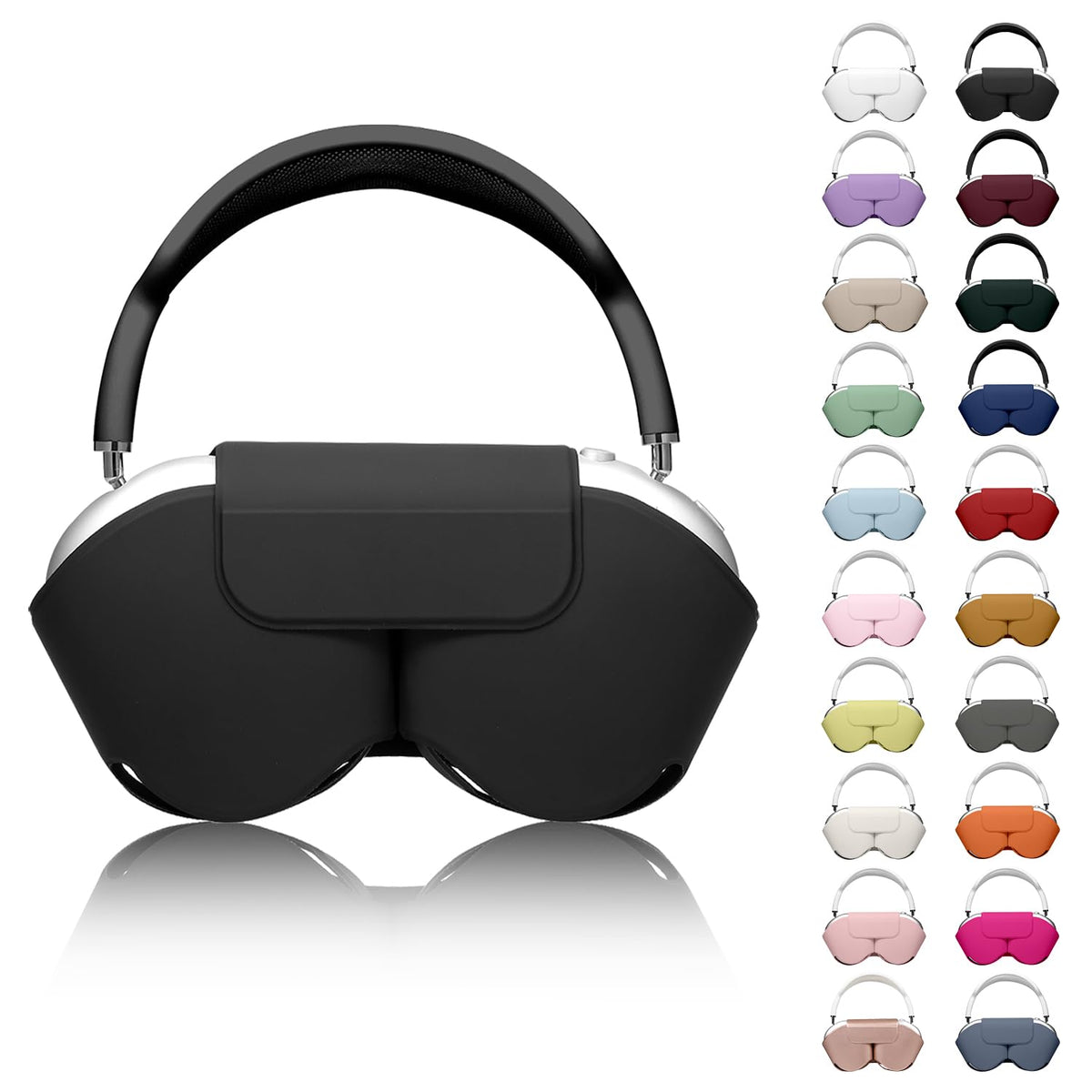 YouTec Apple AirPods Max case front view with sleep mode protection