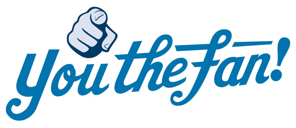 YouTheFan coaster held in hand for scale, showing 4x4 inch size and collectible feel