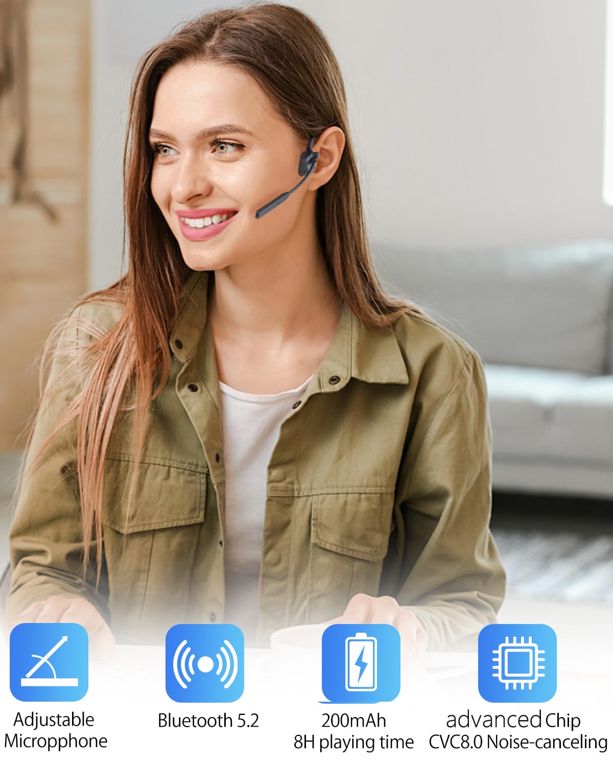 YouthWhisper Bluetooth 5.2 connection for stable wireless streaming