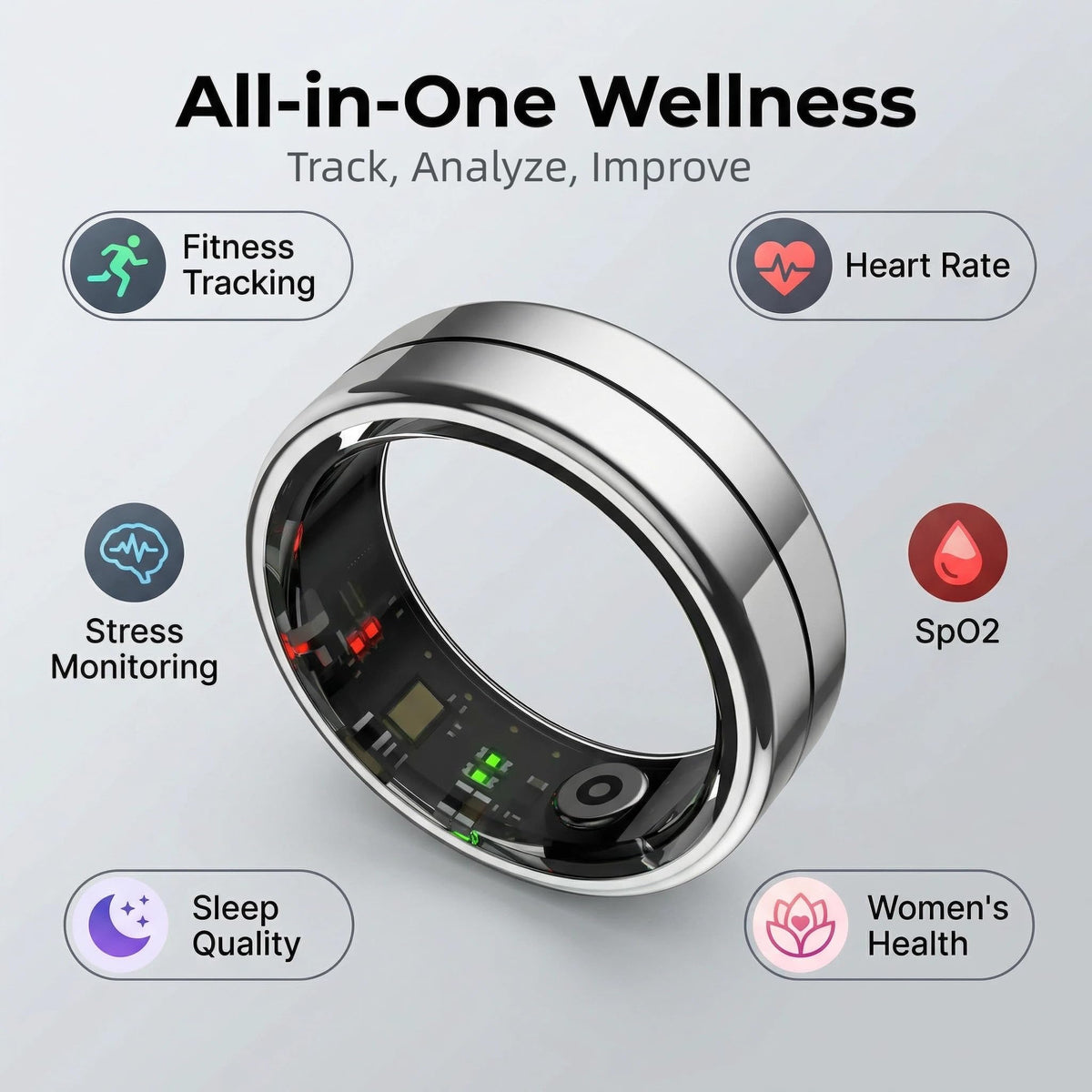 YouthWhisper ring side profile highlighting slim ergonomic shape and comfort benefit