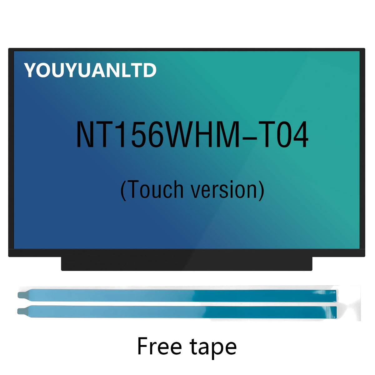 YOUYUANLTD NT156WHM-T04 back view showing durable build.