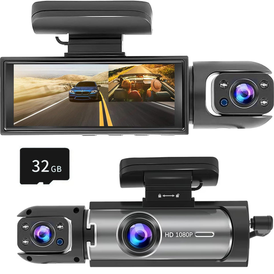YOVDA front view mounted on windshield showing wide-angle benefit