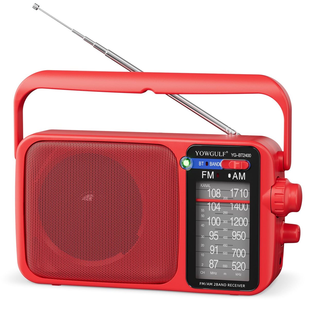 YOWGULF front view with handle showing portability and easy access