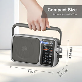 YOWGULF radio in use on kitchen table offering reliable background audio