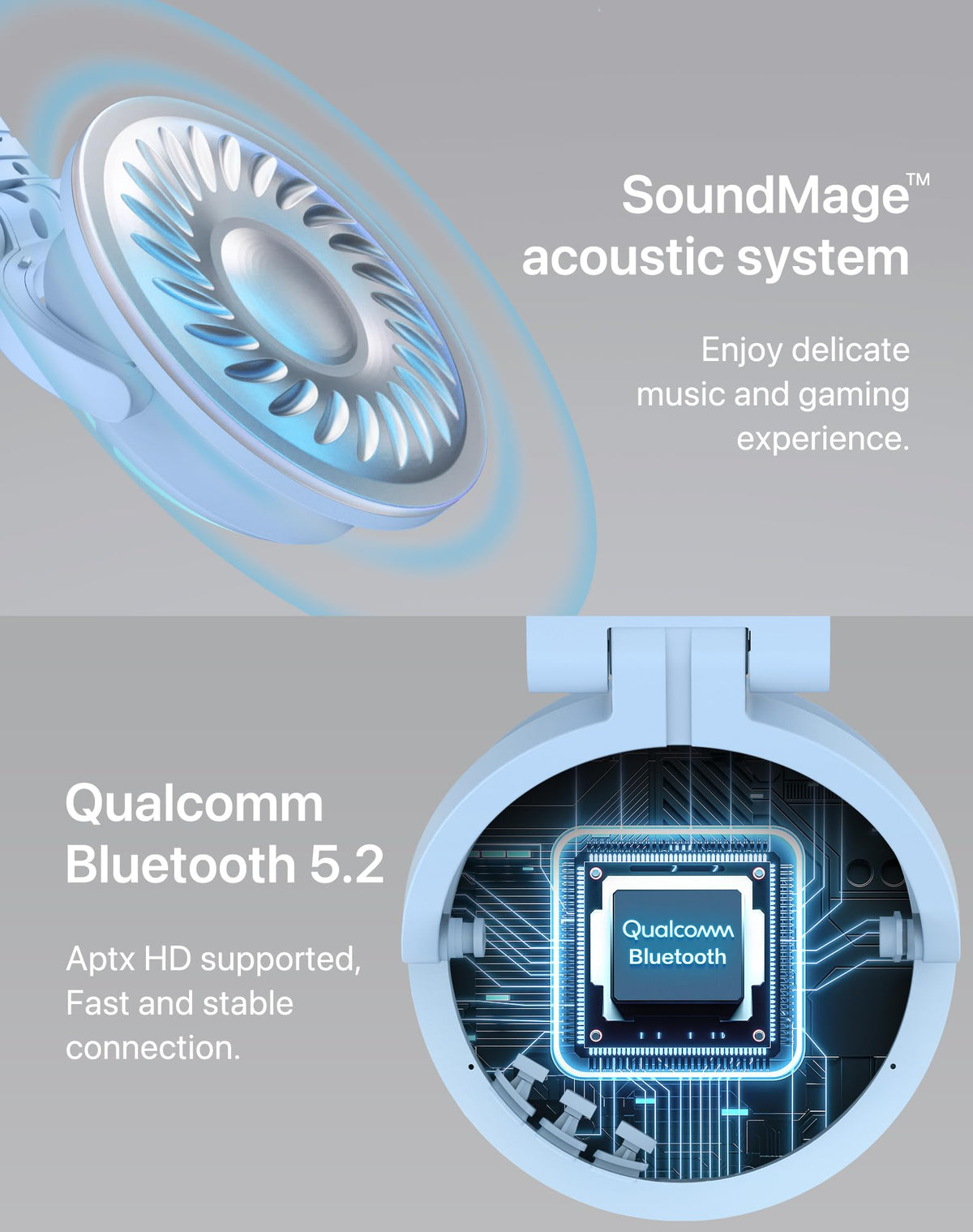 YOWU Bluetooth 5.2 wireless mode enables low-latency play across devices