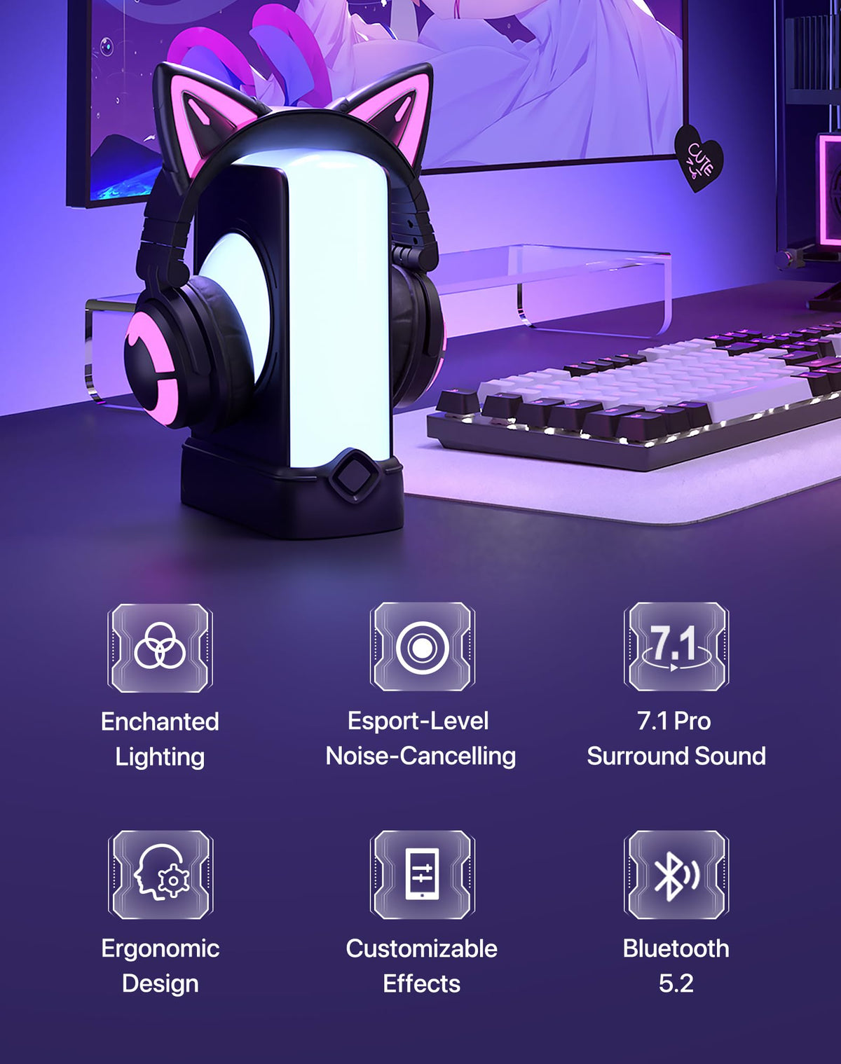 YOWU long battery life supports extended play sessions