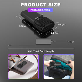 YOXYDIF 90W USB-C charger supports 100-240V input for worldwide use.