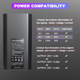 YOXYDIF 90W USB-C charger for Precision laptops ensures stable charging.