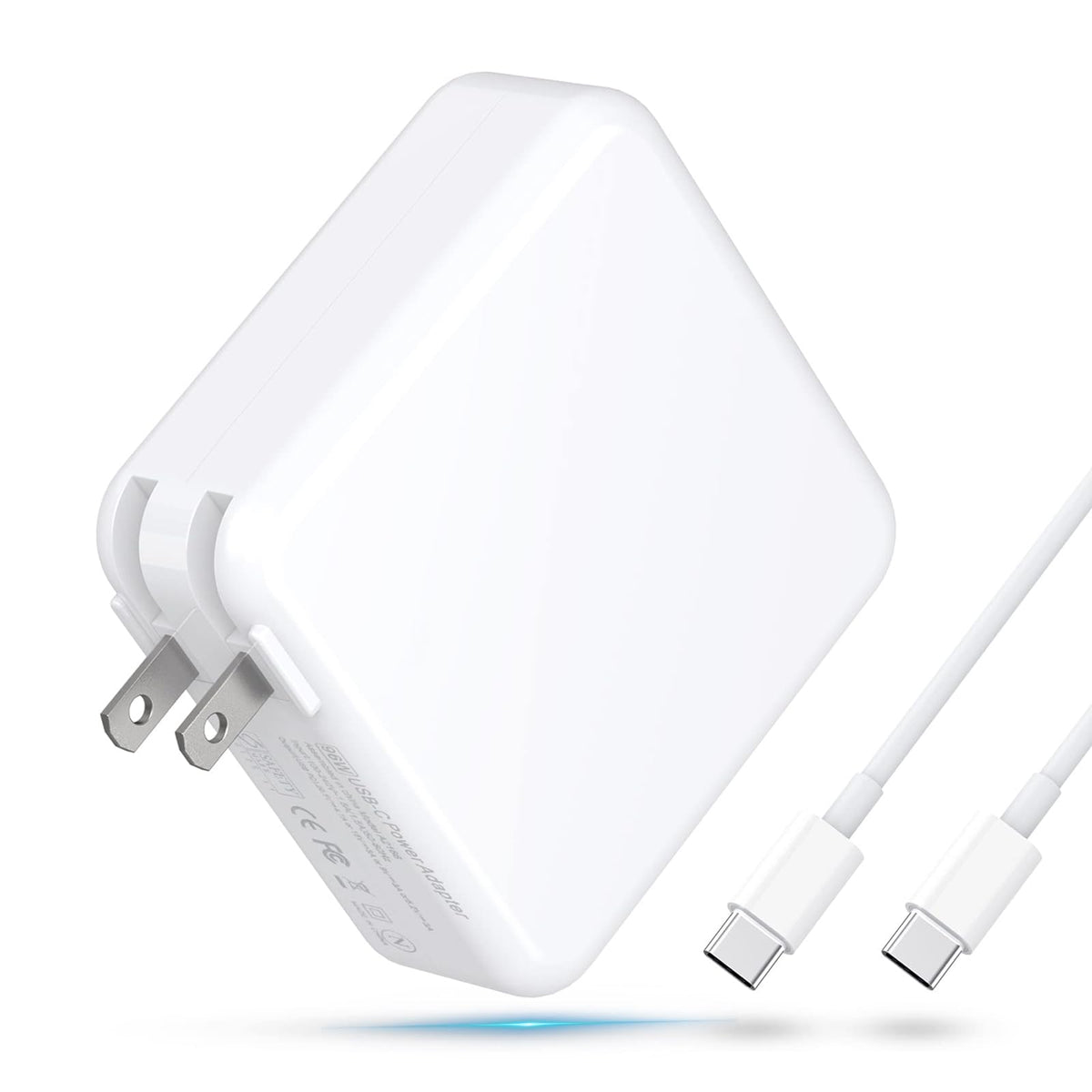 YOXYDIF 65W Dell USB-C adapter front view highlighting compact design for desks