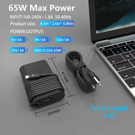 YOXYDIF Dell Latitude/XPS-compatible USB-C adapter enabling convenient charging on the go.