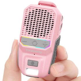 yoygerty wearable clip-on speaker with RGB lighting for active workouts