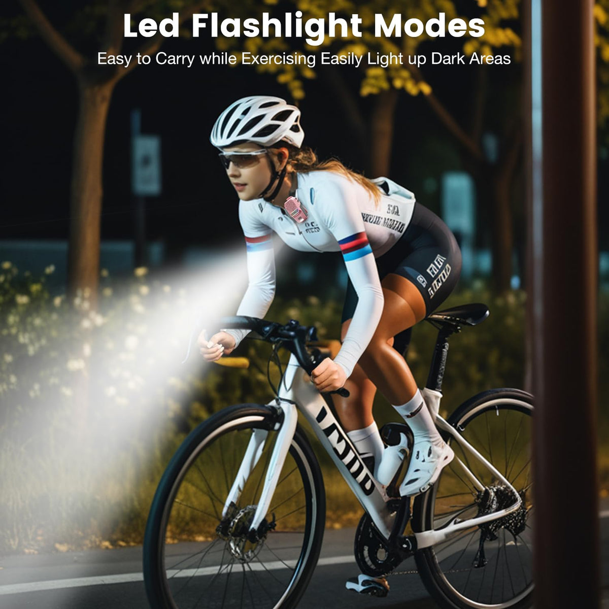 yoygerty flashlight and RGB lights aid night activities