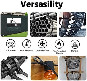yoyoellafa 250lb tensile nylon zip tie supports heavy-duty installations