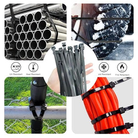 Yoyoellafa heat-resistant cable tie withstands sun and cold in outdoor setups.