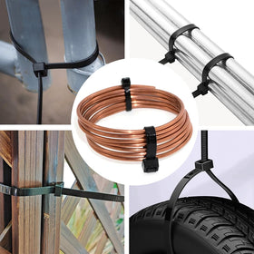 Yoyoellafa heavy-duty zip ties 40-pack for tough installations.