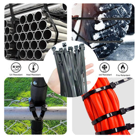 Yoyoellafa nylon-66 zip tie delivers 200 lb strength for tough jobs.