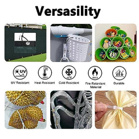Yoyoellafa outdoor-use zip ties UV-rated for weather exposure