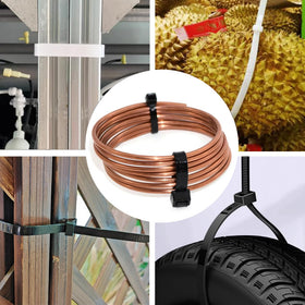 Yoyoellafa self-locking zip tie with four teeth provides secure fastening.