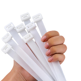 Yoyoellafa white zip tie 20 inch for outdoor cable management.