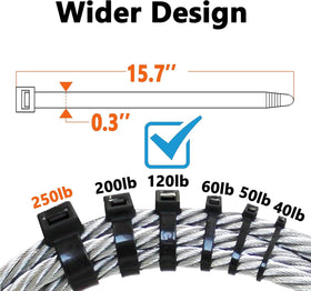 yoyoellafa white zip ties for outdoor use with UV resistance