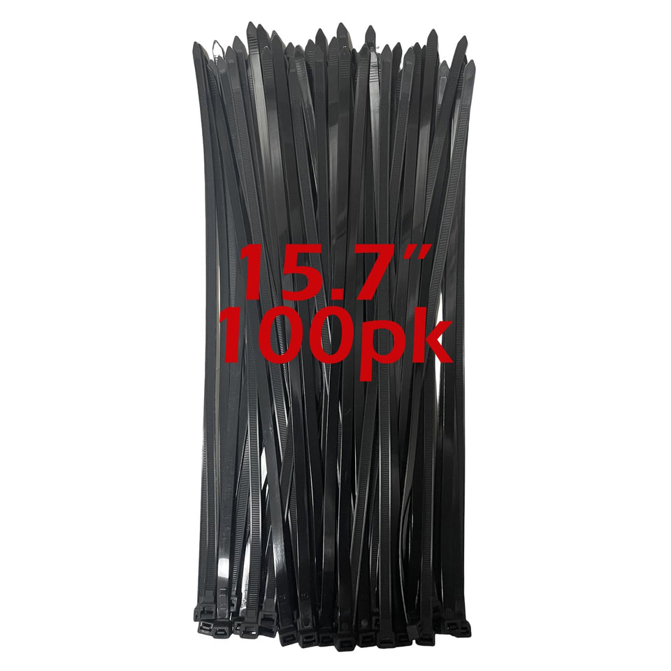 Yoyoellafa zip ties 15.7-inch pack for versatile organization and secure cable management.