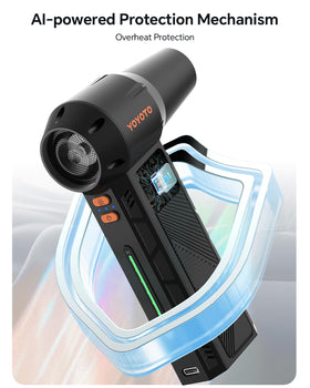 yoyoto held in hand to show pocketable size and comfortable operation