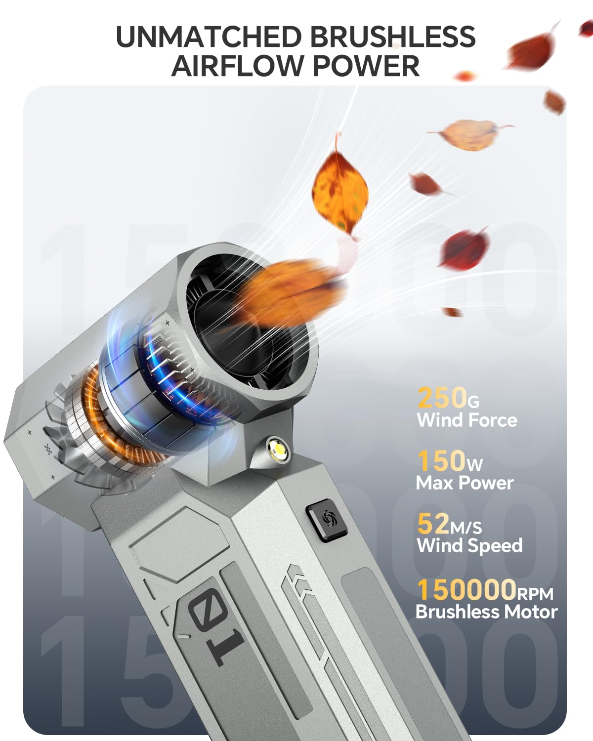 yoyoto top angle with attached nozzle highlighting focused airflow for vents