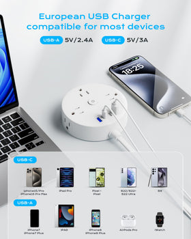 Yozisital compact design with a 5ft flat cord for travel flexibility.