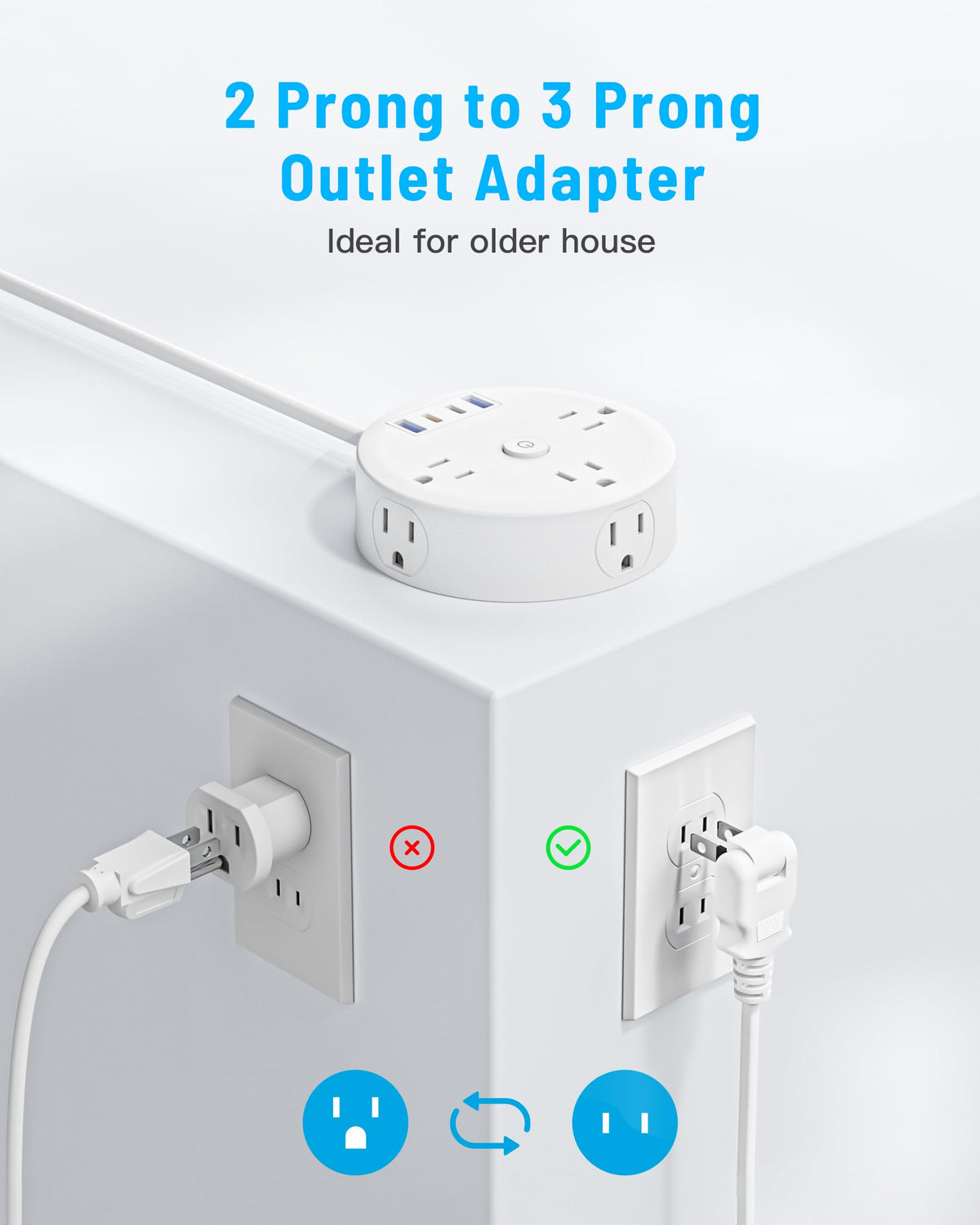 Yozisital flat cord slipped under door demonstrating discreet space-saving placement