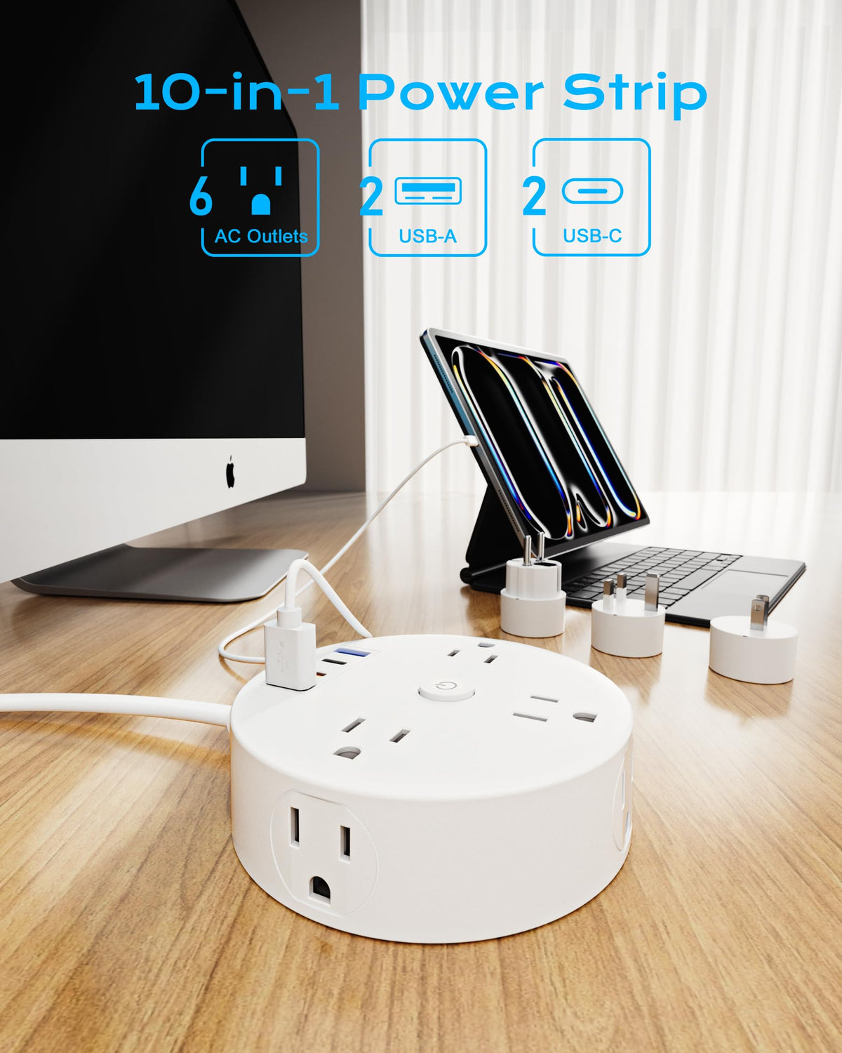 Yozisital travel power strip suited for hotels and cruises.