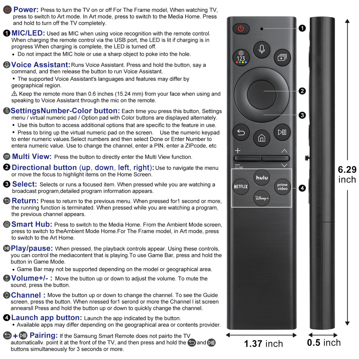 YOZZCANT remote supports S95B, QN90B and other Samsung models.