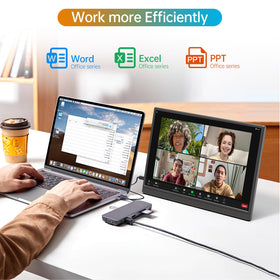 YPI monitor in extended mode providing a full second screen.